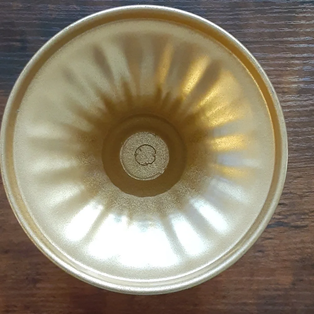 Gold Color Metal Flower Pot